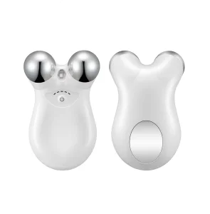 Dropshipping Face Care Electric 3D Roller Massager Portable Warm V-Face Beauty Device for Facial Rejuvenation Essence Absorption
