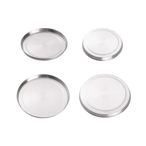 4-Piece Stainless Steel Burner Cover Gas Stove Protector Dishwasher-Safe Range Cover