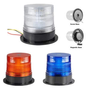 Luz de advertencia de lámpara estroboscópica rotativa LED de perfil bajo de servicio pesado 4"