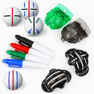 Plastic Golf Ball Alignment Marker Kit