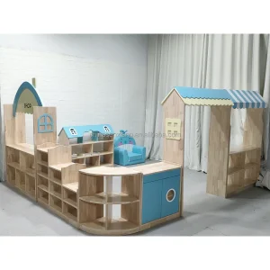 London Preschool Daycare Furniture Wooden Cabinet Sets