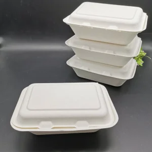 Container de Alimentos Biodegradável e Ecológico 600ml Caixa Clamshell para Alimentos