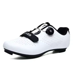 Men's Breathable Road Cycling Shoes with Secure Locking System Bicycle Footwear for Outdoor Riding