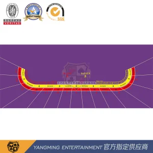 Waterproof Flannel Custom Design Baccarat 15 People Green Tabletop Portable Table Layout