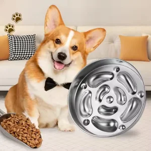 Pet Bowls Stainless Steel Slow Feeder