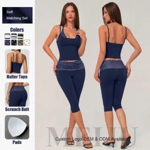 Roupas de Marca Privada para Mulheres: Top Cropped Halter