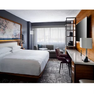 Yuanzhen Hotel Furniture Sets Modern Commercial Bedroom Solutions Custom MDF/Wooden Furniture for Hospitality Projects