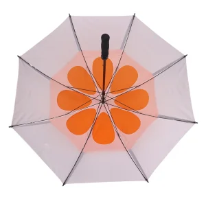 Color Block Dual-Layer Appearance Transparent Golf Umbrella