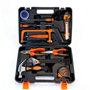 13PCS Professional Household Tool Set Portable Hand Tool Kit with Storage Case for Daily Home Maintenance and DIY Repair Tasks