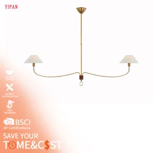 Hot Sale French Modern Creative Luxury Copper LED Custom Made Restaurant Hotel Villa Interior Decoration Classic Lighting