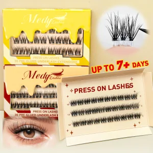 Luxury Black Band Cluster Eyelashes Seamless Blend Natural Lases Realistic Look Lash Clusters
