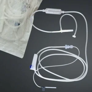 Juego de administración IV estéril con micro gotero, set de infusión desechable médico