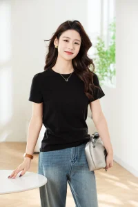 Women Basic Short Sleeve Tee