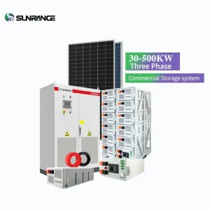 Sunrange 150kwh 200kwh 400kwh Solar Energy Storage System Industrial and Commercial Ess Bess Solar Battery Energy Storage System