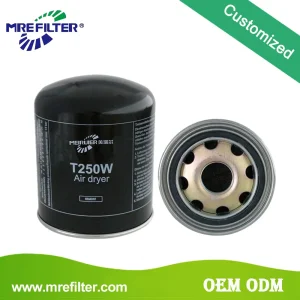 Factory Price Car Air Oil Fuel Lube Water Diesel Trucks Spare Parts Air Dryer Cartridge Filter for Daf Commercial Vehicles Engine T250W