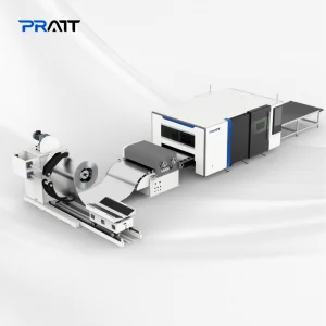 Automatic Coil Laser Cutting Machine and Metal Sheet of Uncoiling Leveling and Laser Cutting Sheet Metal Production Line
