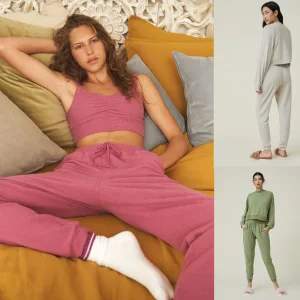 Wholesale China Customized High Quality Slim Cuffed Pant Relaxed Knitted Women Leisure Household Women Loungewear