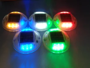 Waterproof Plastic Flashing Marker Solar LED Deck Lights Driveway Blinking LED Solar Road Stud Marke