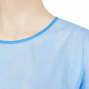 Bata de aislamiento no tejida transpirable para visitantes de hospitales