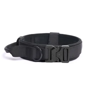 Outdoor Training Adjustable Pet Collar Explosion Proof Neck Clash Tactical Dog Collar