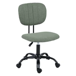 High Quality Rocking Office Task Chair With Lower Back Support Lift Master Adjustable Armless Full Fabric Office Swivel Chair
