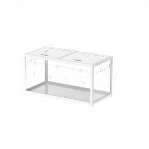 100cm Luxury Metal Hamster Cage Transparent Large Space Small Pet Habitat Multifunctional Stackable Breeding