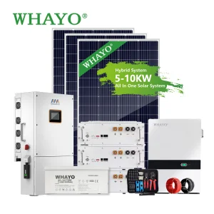 Whayo Home Use 10KW Solar Energy System with Battery 200ah 280ah 314ah Solar Power System Full Set UL