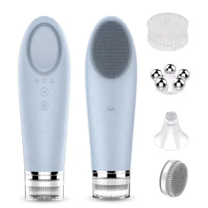 Multifunctional 4in1 Electric Face Massage Device Silicone Deep Cleansing Facial Brush