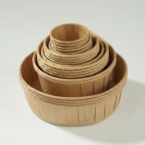 High Quality Brown Disposable Square Souffle Paper Cups Waterproof Greaseproof for Dipping Sauce Egg Biodegradable Wholesale