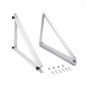 Solar Balcony Installation Bracket Space-Saving Railing-Mounted Solar Balcony Installation Bracket with Natural Aluminum Alloy Material