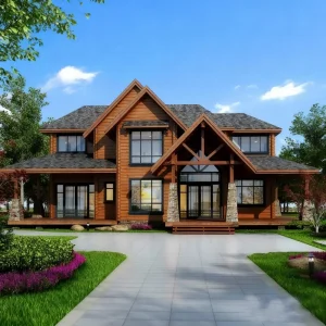 Luxury Customized Eco Friendly Wooden House Villa