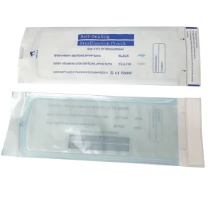 Manufacturer Factory CE ISO FDA Disposable Medical Packing Flat Gusseted Self-Sealing Hot Sealing Sterile Reel Pouch Sterilization Packing Paper Pouch