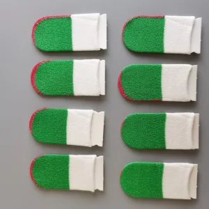 Anti Slip Thumb Sleeves E Sport Gaming Silver Fiber Finger