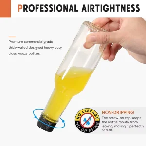 Wholesale Cylinder Shape 3oz 5oz 8oz Glass Sauce Bottle Tomato Sauce Bottle for Kitchen