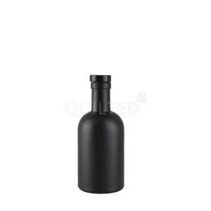Wholesale 200 ml black round liquor glass vodka bottle  Manufacturers, Supplier
