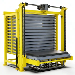 Industrial Storage Rack Intelligent Automated Vertical Sheet Metal Storage