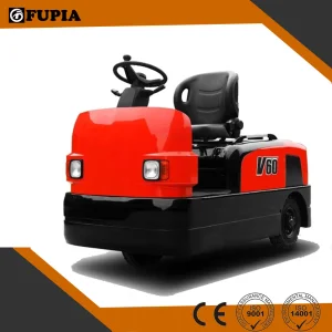 High Quality 6 Ton Electric Tow Tractor Towing Truck Seated Type Electric Trailer Trail Truck