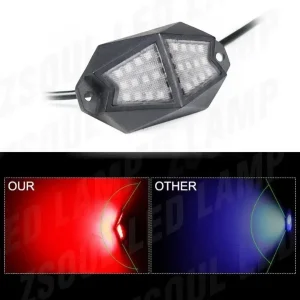 High Quality APP Remote Control Waterproof Exterior Underglow Kits RGB Multi Chasing Color Pods LED Rock