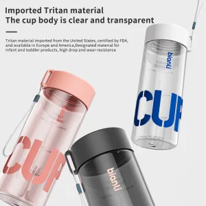 New Trending Personalised Reusable Eco-Friendly Small Kawai Tritan BPA Free Water Drink Bottles with Logo