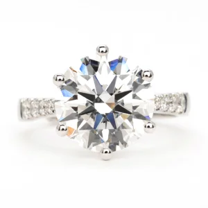 Premium Gifts 5CT Lab Diamond Ring Fashion Jewelry