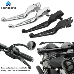 Alavancas de Freio e Embreagem Largas Fendidas Youngparts para Harley Dyna 2008-2015 Fat Bob Efi Fxdf
