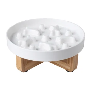 Ceramic Slow Feed Cat Bowl