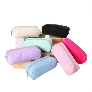 Wholesale Personalized Pencil Case Self-adhesive Makeup Bag Portable Women Nylon Cosmetic Bag