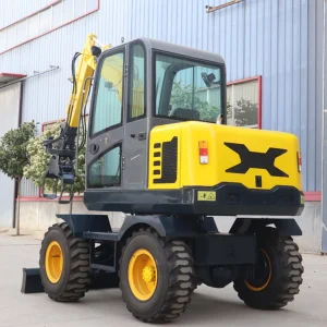 Hot Sale CE EPA Ranging 4 Tons - 8 Tons Wheeled Hydraulic Mini Excavator Small Excavator with Buckets