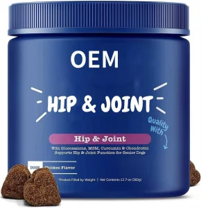 Natural Hip and Joint Supplement Chews for Pet Health Care Soft Chews