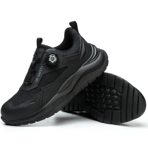 Men's Lightweight Summer Safety Shoes Anti-Impact Puncture-Resistant Breathable Woven Fabric Anti-Slip Odor-Free Work Shoes