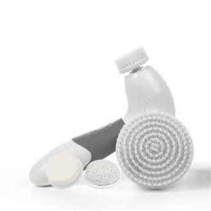 4-in-1 Electric Silicone Facial Cleansing Brush Face Body Exfoliating Cleaning Device for Home Use