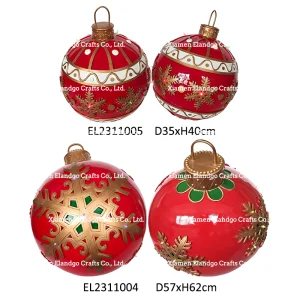 High-Quality Christmas Ball Ornaments with LED Flash Light XMAS Holiday Decor