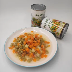 400g Verduras Mixtas en Lata Fáciles de Abrir Guisantes Zanahoria Papa Maíz Dulce