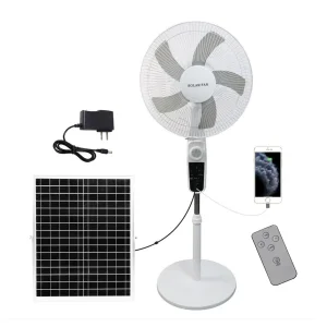 Rechargeable Solar Panel Fan Solar Powered Outdoor Fans Solar Fan with Remote Control